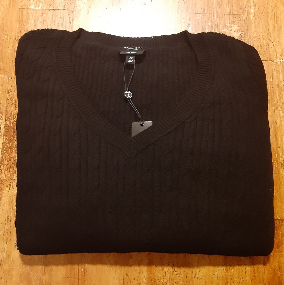 Talbots Pima Cottom Woman Petites Sweater
